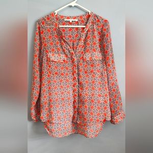 EUC COLLECTIVE CONCEPTS semi-sheer popover blouse Medium